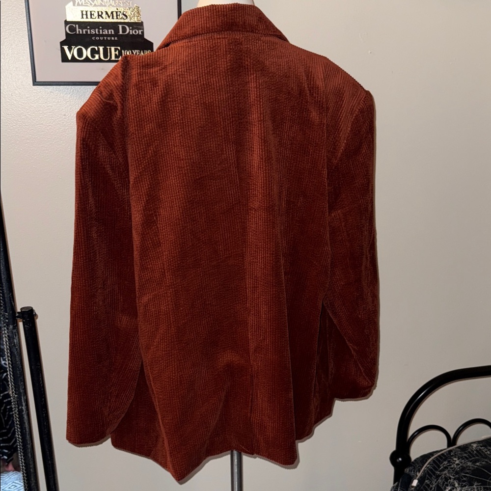 Corduroy Blazer in Rich Brown - Picture 4 of 7